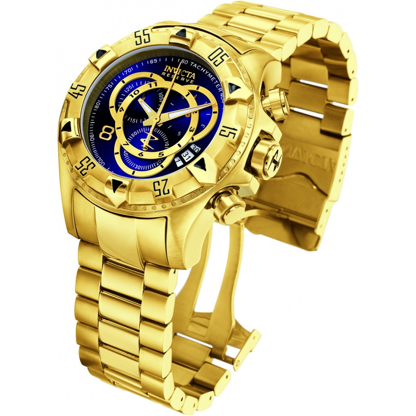 Invicta Reserve Excursion 6469 52mm Dourado Swiss Original