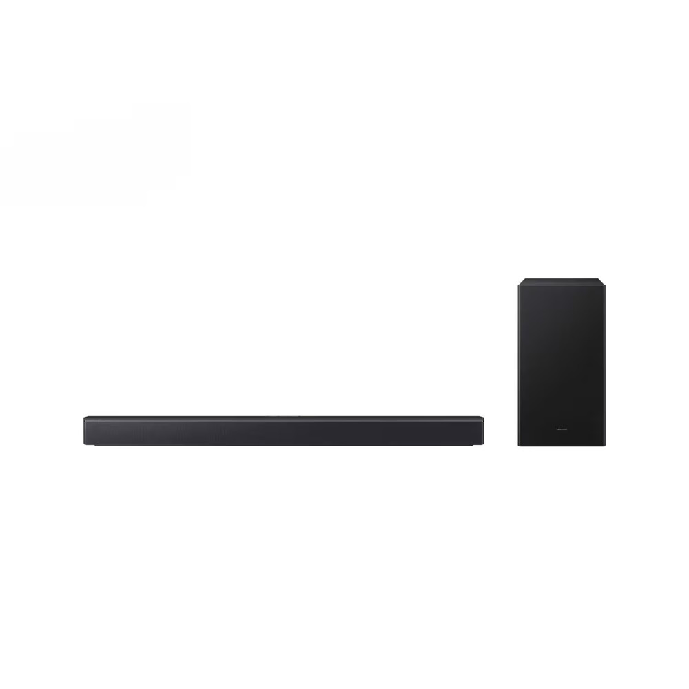 Soundbar HW-B450F/ZD 300W Bluetooth 2.1 Canais Dolby Audio Titan Black Samsung em Oferta na Shopee