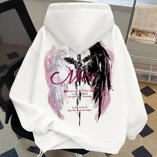 Oversize moletom com capuz masculino feminino outono inverno novo estilo pesado solto All-Match casal jaqueta com capuz 