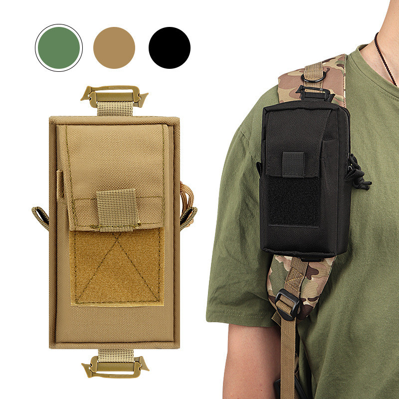 Bolsa para celular multifuncional portátil alça de ombro molle acessório saco primeiros socorros tático acampamento mont