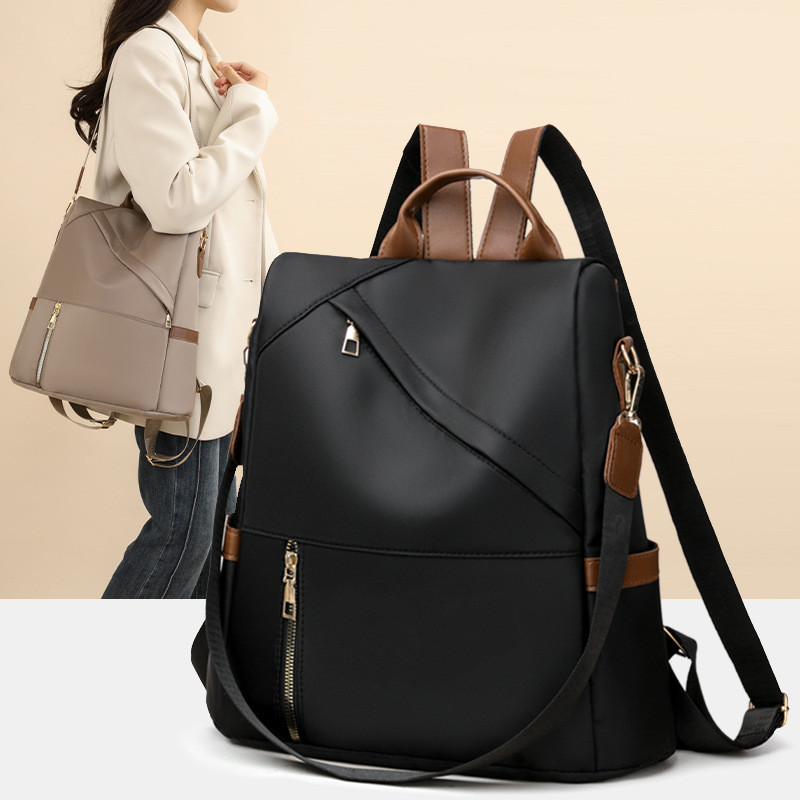 Imagem Bolsa feminina  à prova d’água e antifurto  ideal para escola trabalho e viagens.