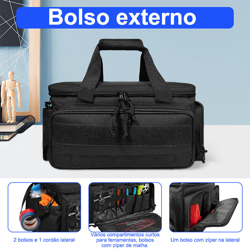 JMJN Bolsa Porta-Ferramentas Profissional Impermeável Grande Capacidade Organizador para Eletricista e Manutenção · foto 2