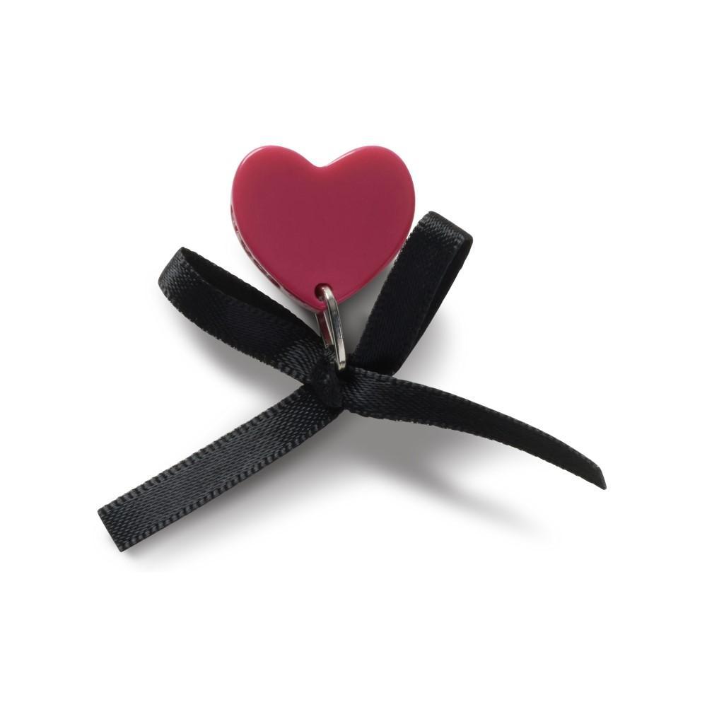 Jibbitz™ Coração Brilhante com Laço Único