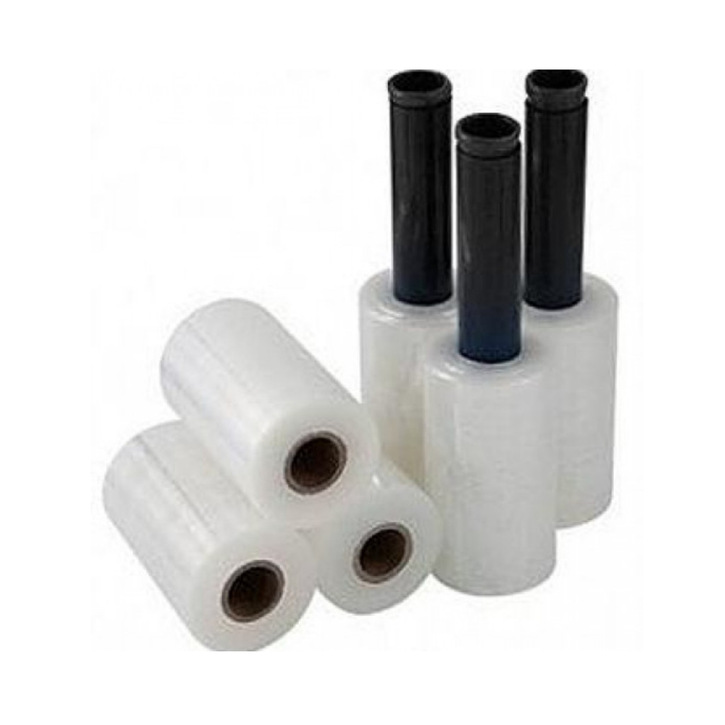 10 rolos de Filme Stretch com aplicador 10cm x 100 Metros Plastico para Mala de Viagem Volante