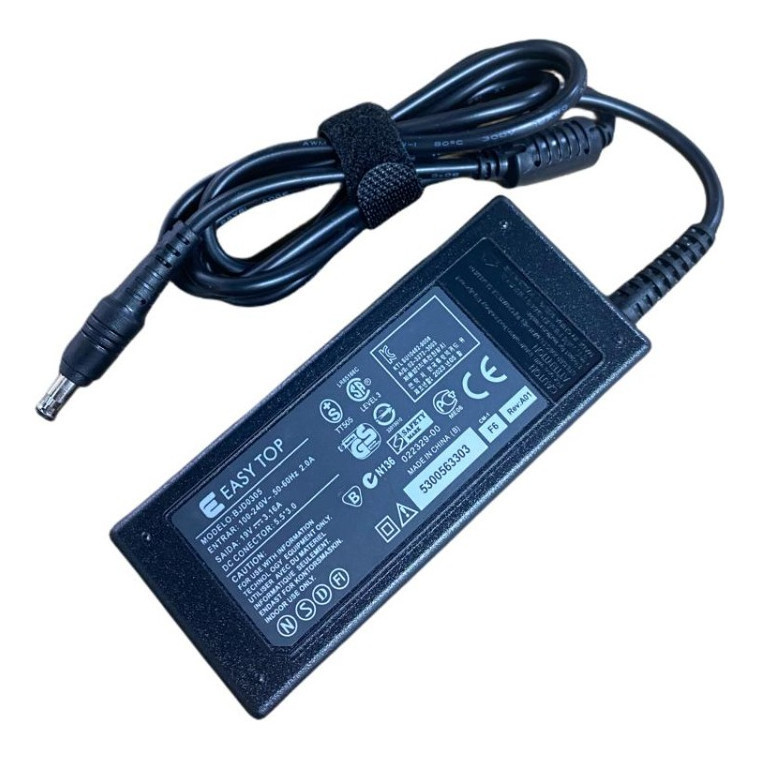 Fonte Carregador Para Notebook Samsung RV410 Np500 Rv510  19v 3.16a Ad-6019d