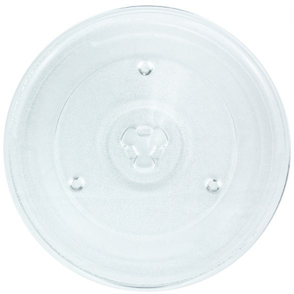 Prato Para Forno Microondas De Vidro 27cm