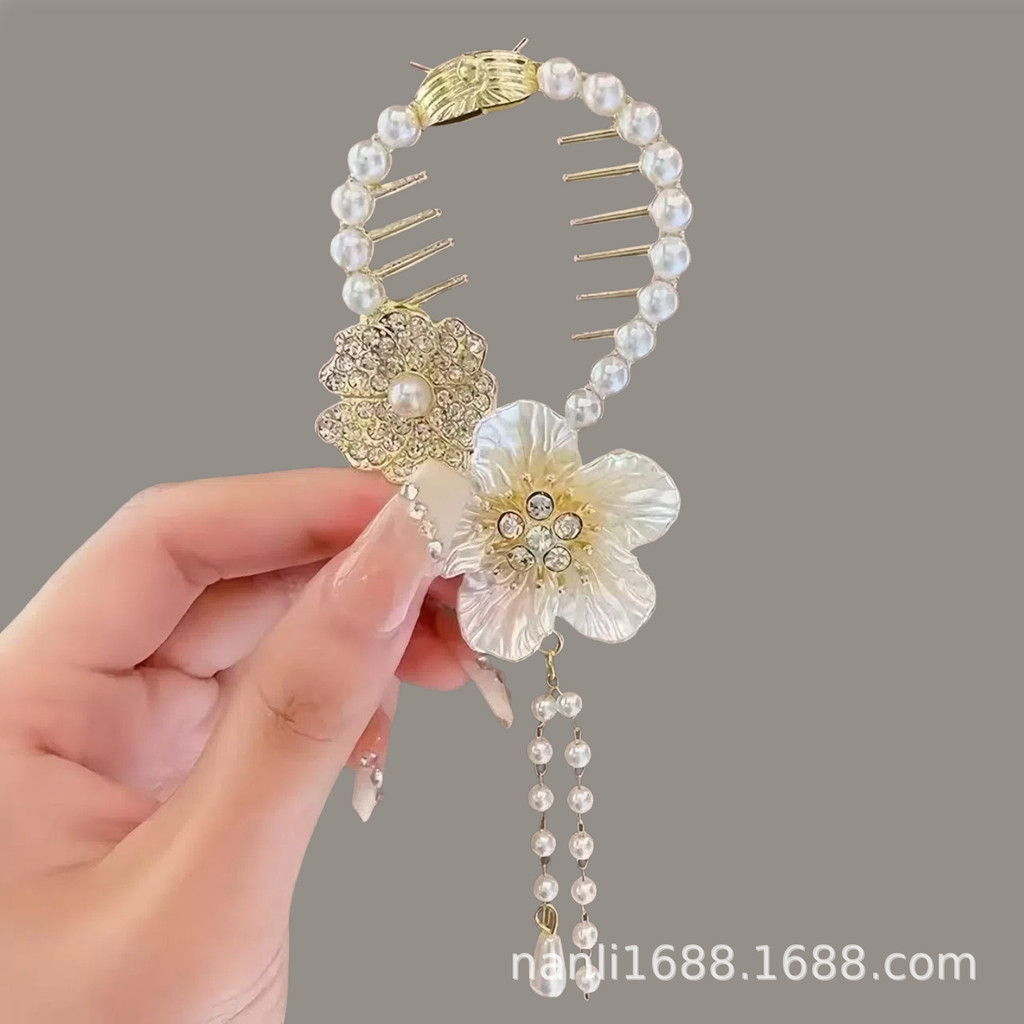 Presilha de Cabelo Borboleta de Liga para Mulheres, Presilha de Coque de Alta Qualidade, Presilha de Cabelo Fixa, Fivela