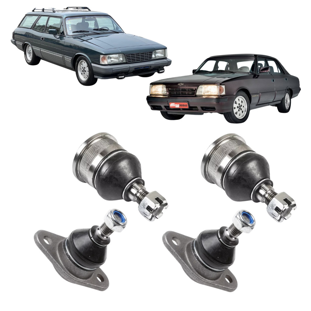Kit 4 Pivos Superior/inferior Gm Opala Caravan 1975 A 1992