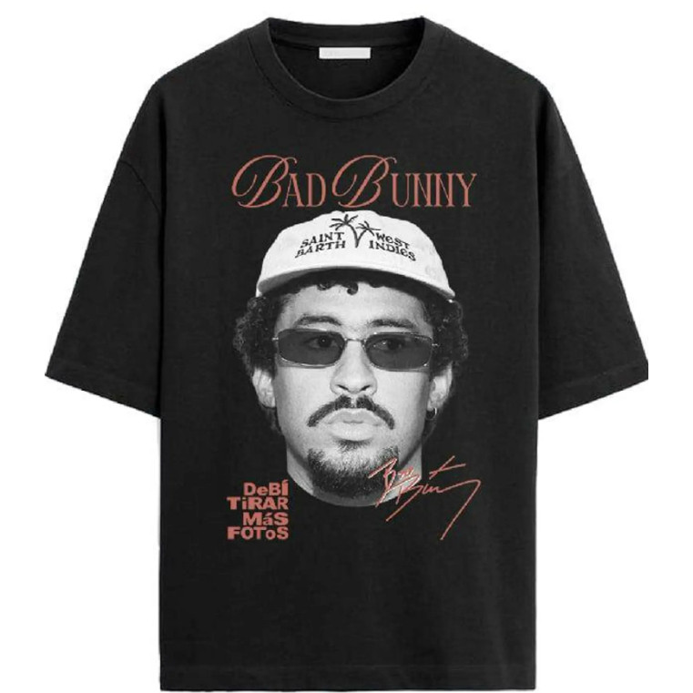 Camiseta 009 Unissex Estampa Bad Bunny, camiseta casual de verão, Alta Qualidade, Promoção Envio Rápido