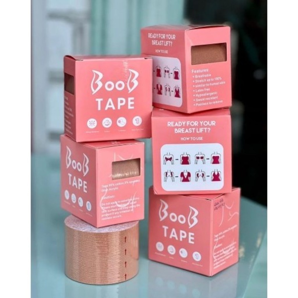 Kit 12 Pcs Sutiã  Rolo Fita adesiva para levantar os seios Adesivo  Fita Boob Up Invisível atacado