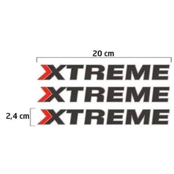 Kit Adesivos Xtreme Fox 2018/2020 Emblema Lateral E Traseiro