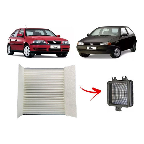 Filtro Do Ar Condicionado Vw Gol Parati Saveiro G2 G3 G4