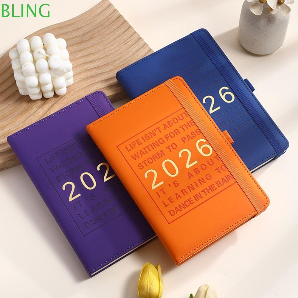 Livro De Programação BLING 2026 , Caderno A5 Manual De Eficiência , Inglês Com Calendário , Diário , Planejador Semanal