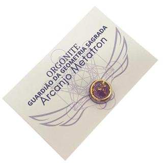 Mini Orgonite Arcanjo Metatron Ametista Folha de Ouro 1cm Bolsa Lembrancinha em Oferta na Shopee