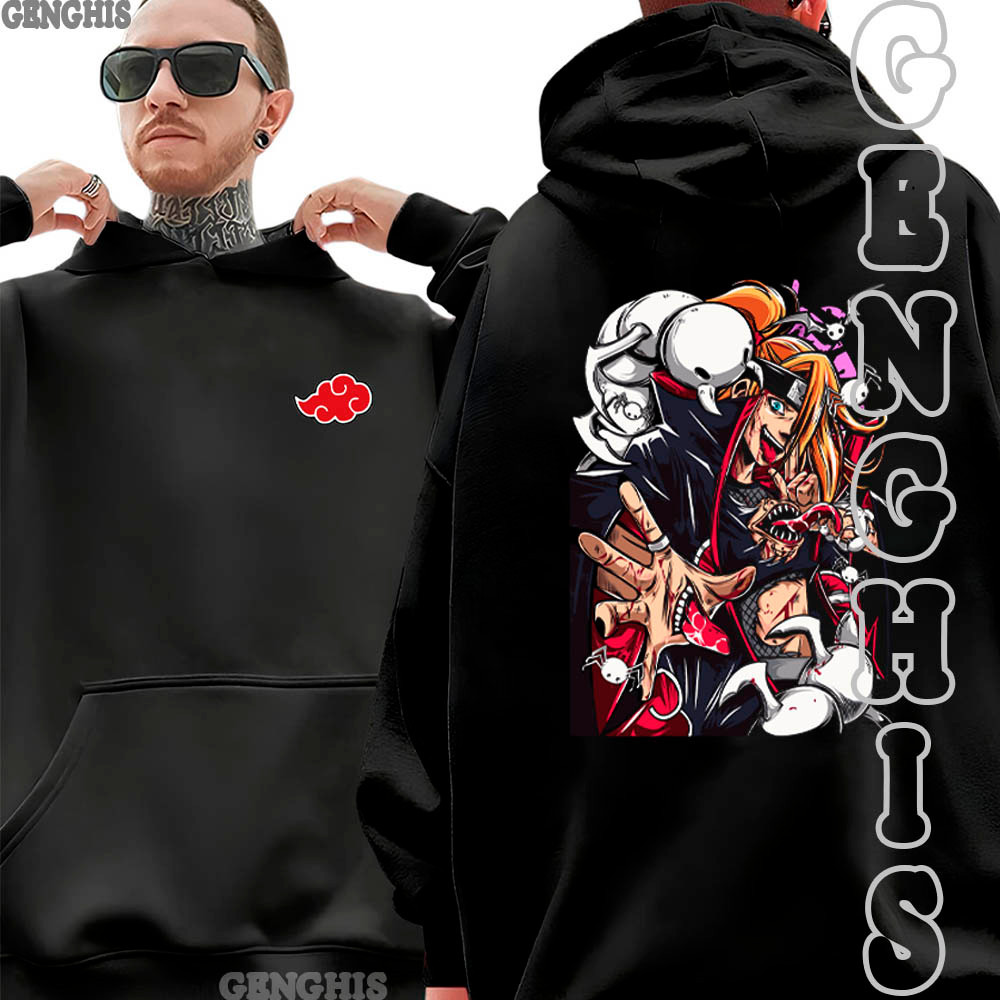 Moletom Blusa De Frio Deidara Akatsuki Membro Naruto Anime Manga Anime Manga Unissex