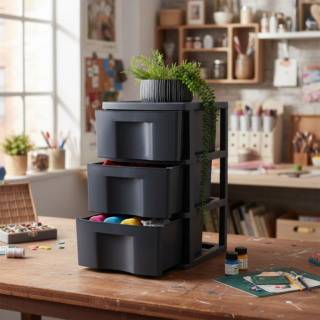 Gaveteiro de Chão 3 Gavetas Multiuso Organizador Grande para Escritório Quarto Brinquedos 🗂️ em Oferta na Shopee