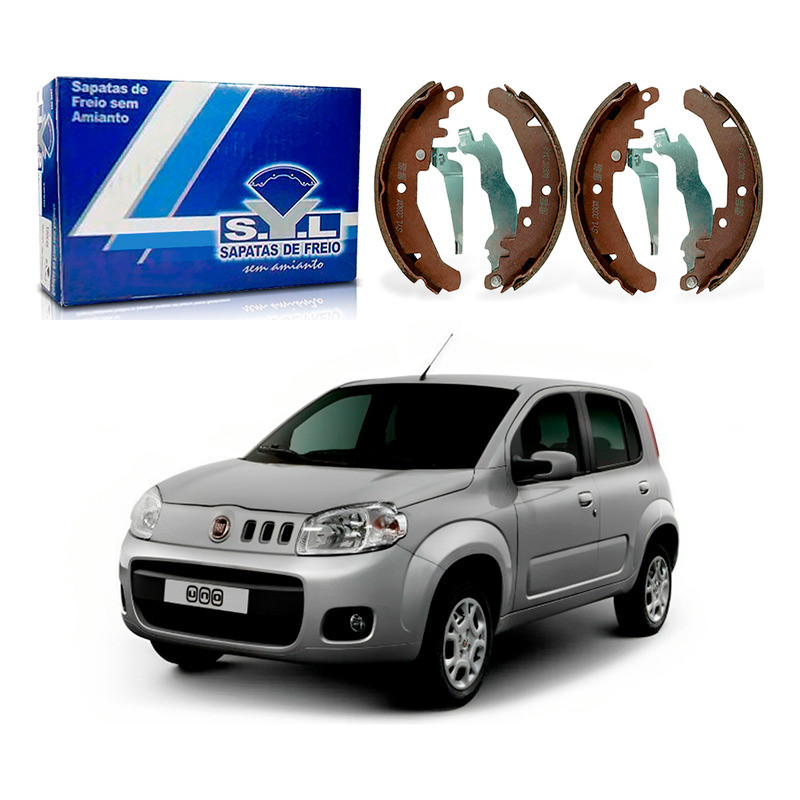 Sapata De Freio Syl Novo Uno 1.0 1.4 Sem Abs 2011 A 2016 em Oferta na Shopee