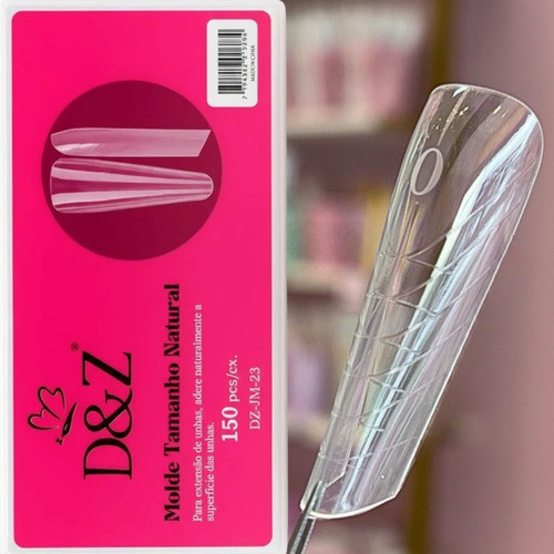 Molde F1 Das Gringas Zero Milimetros 0mm Mandorla Unha Gel Transparente