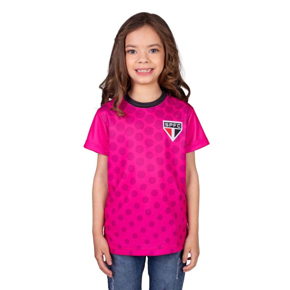Camiseta São Paulo Hyperbole Soberana Infantil Rosa em Oferta na Shopee