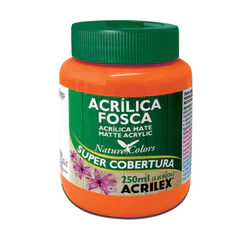 Tinta acrílica fosca Laranja 250ml 517 Acrilex