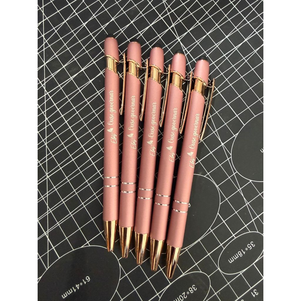 Caneta metálica touchscreen, esferográfica azul 1.0mm Personalizada, ícone, logo, nome