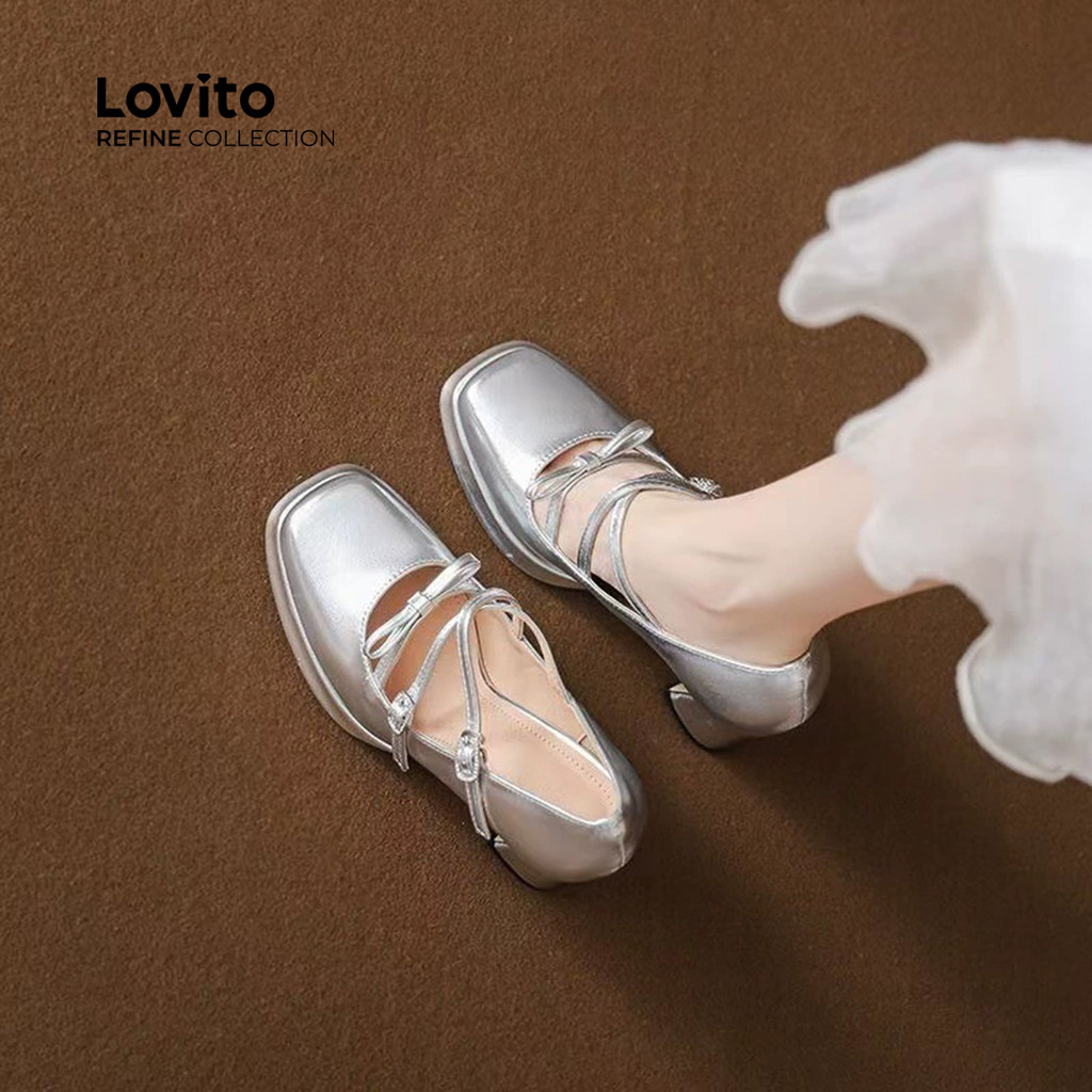 (Lovito Refine) Saltos À Prova D'água Elegantes para mulheres LR28E067 em Oferta na Shopee