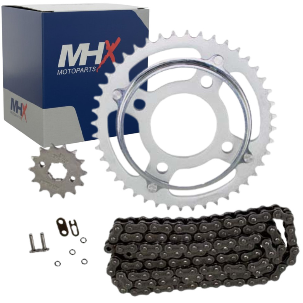kit Transmissão Corrente+ COROA 44D+ PINHAO 14D TITAN125