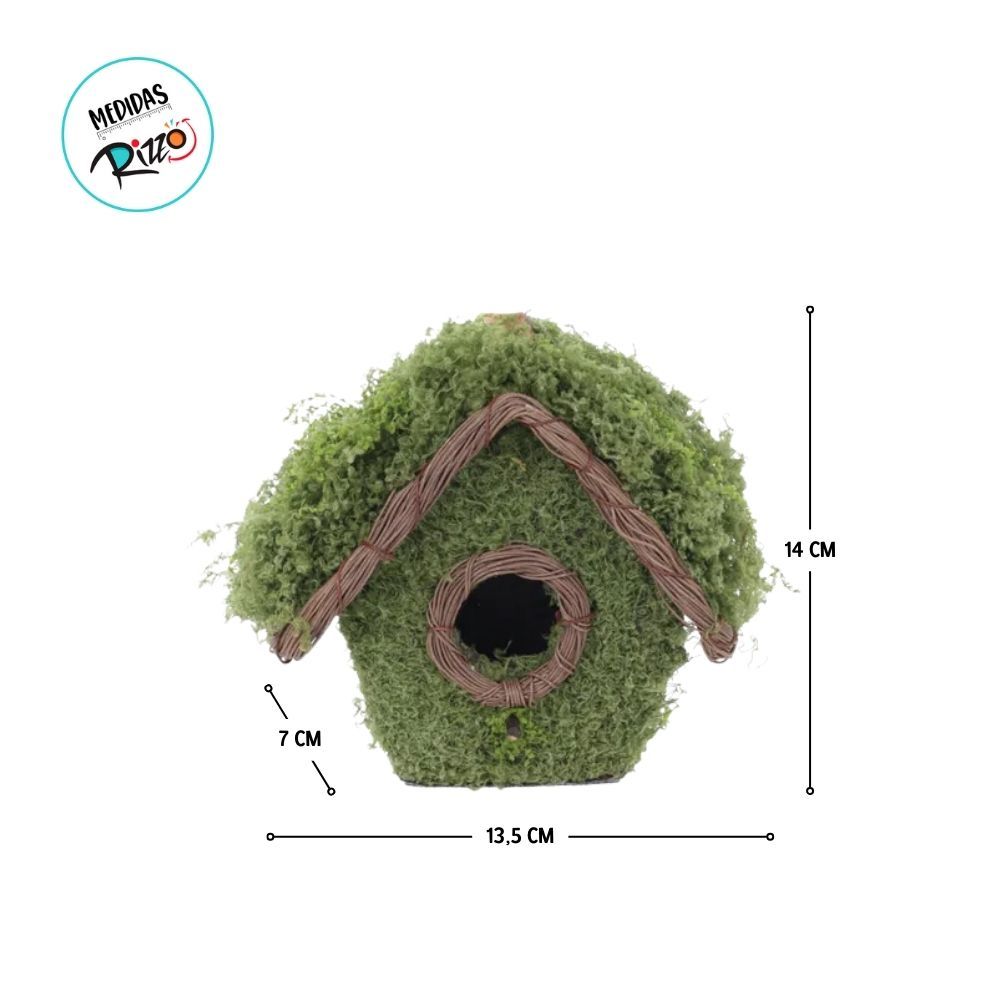 Enfeite Decorativo Para Pendurar - Casa de Pássaro - 14x13,5x7cm - 1 unidade - Cromus - Rizzo — imagem 2 de 2