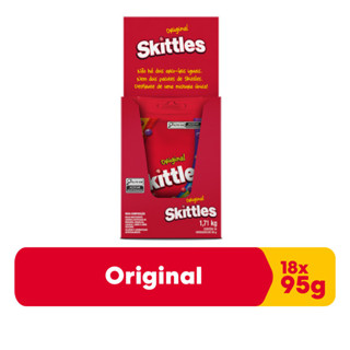 Bala Skittles Original 18 Unidades de 95g em Oferta na Shopee