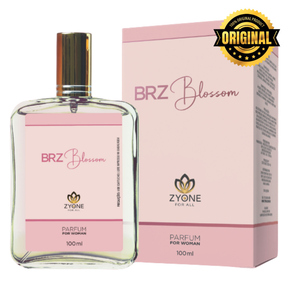 BRZ Blossom Zyone Cosméticos Feminino Parfum 100ml Alta Fixação 25% Essência Premium