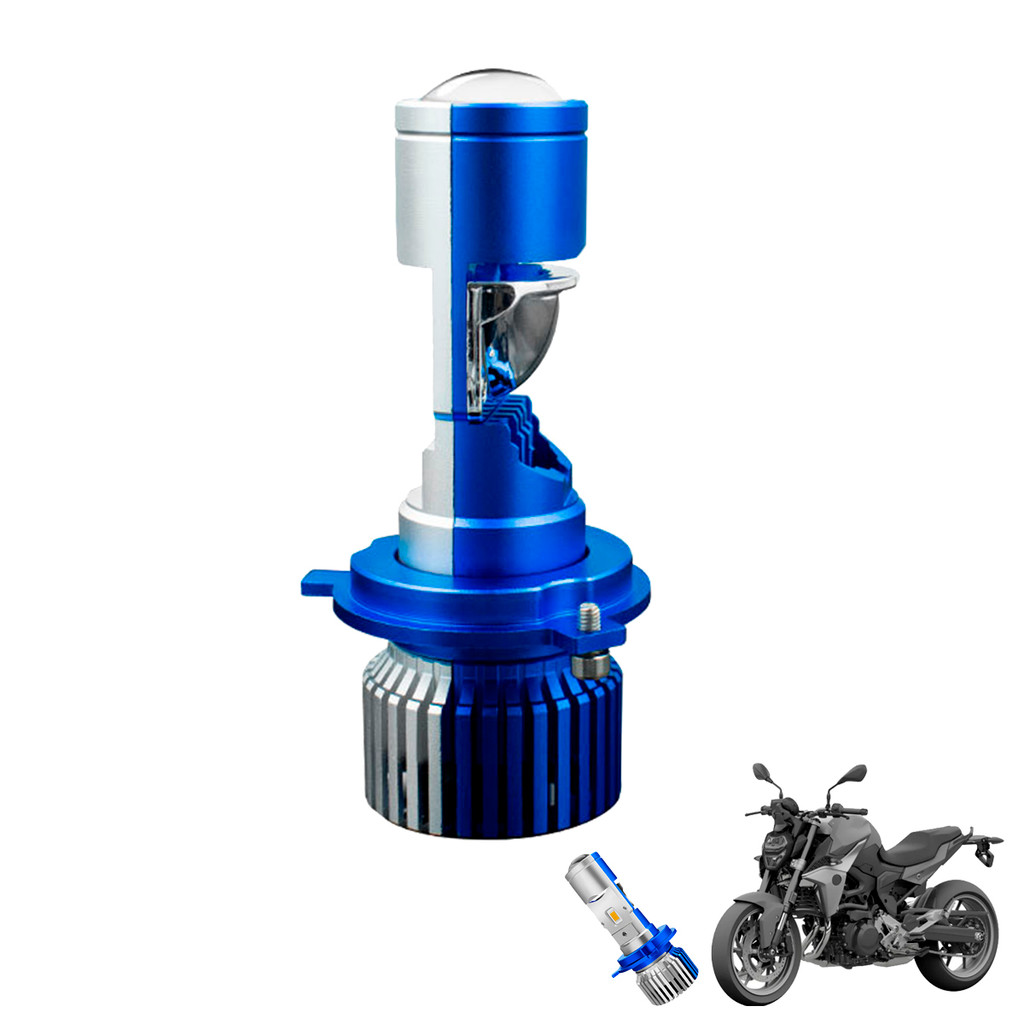 LED FAROL Mini Projetor Led Farol Moto Canhão Bi lupa H4 50W MINI CANHÃO PROJETOR 2 FUNÇÕES
