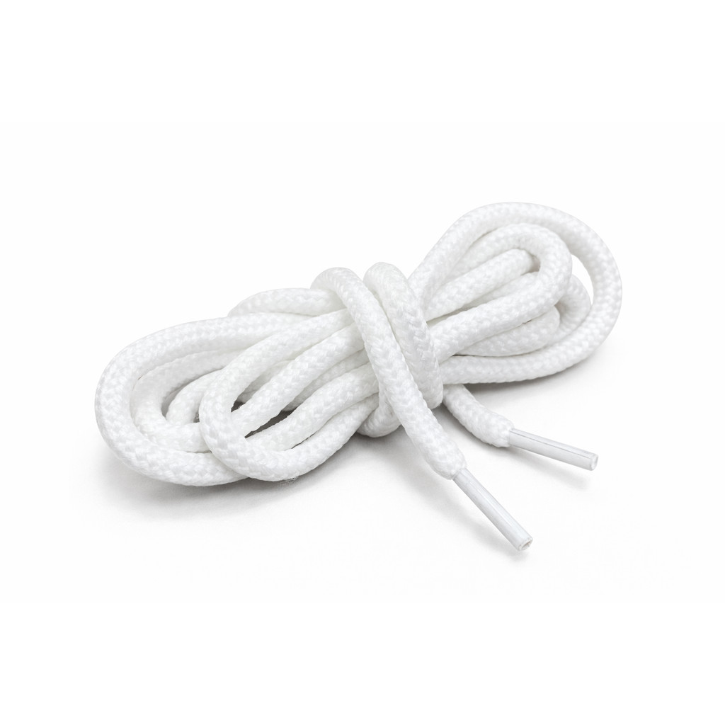 5 Par Cadarço Redondo Roliço Branco ou Preto de Qualidade para Tenis 120cm - Coturno, Bota, Short