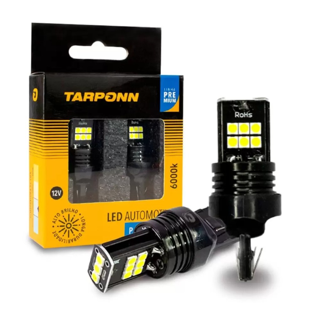 Lâmpada Led T20 7040-15SMD Canbus Premium Tarpon para Farol de Carro - 1 Polo