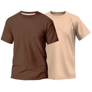 KIT 2 Camiseta Masculina 100% Algodão Lisa Básica Gola Redonda em Oferta na Shopee