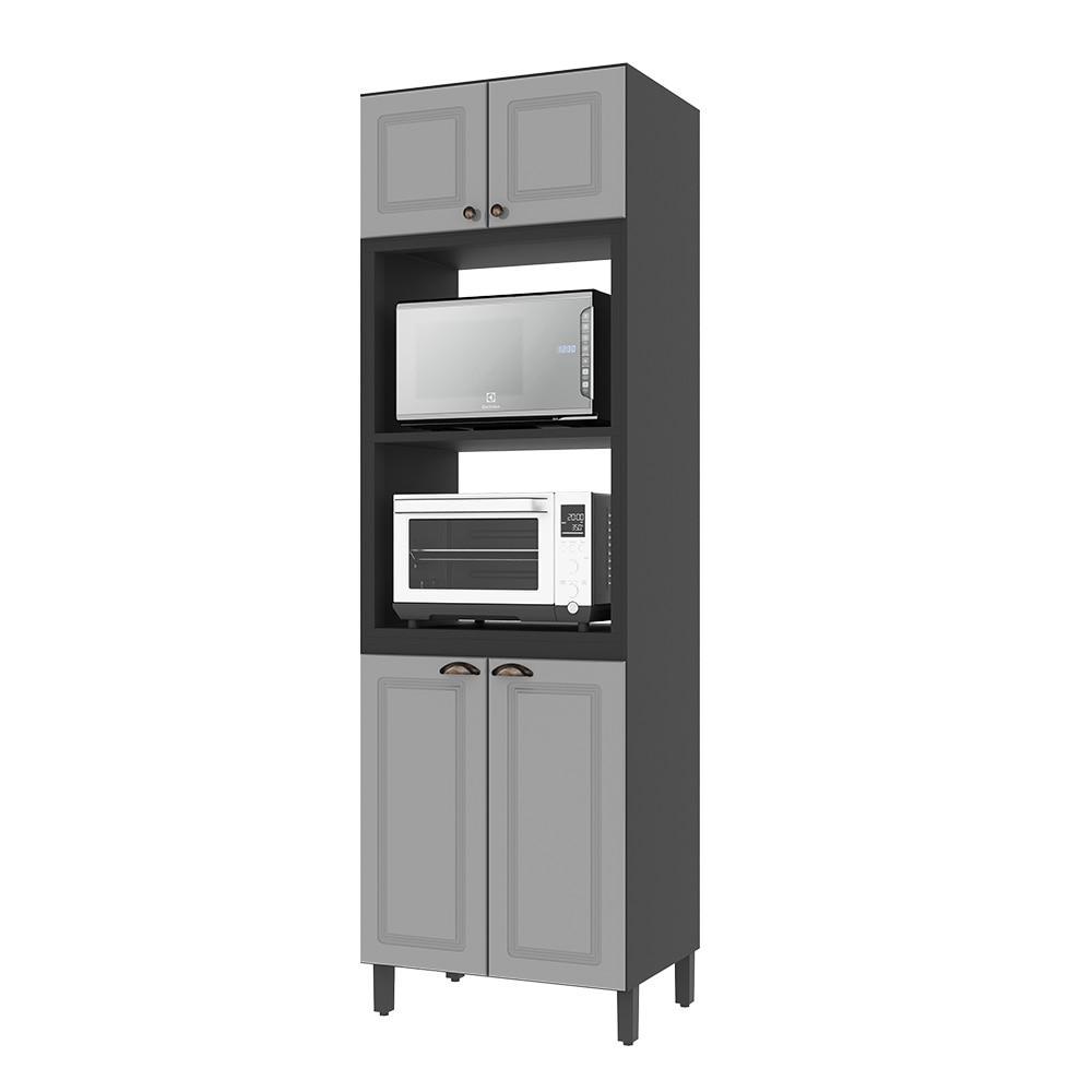 Paneleiro Roma 2 Fornos com Moldura Chumbo/Titanio em Oferta na Shopee