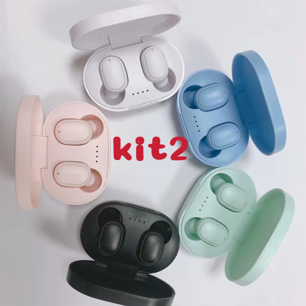 Imagem kit 2 Fashion A6s Fone Sem Fio TWS Bluetooth 5.0 SU