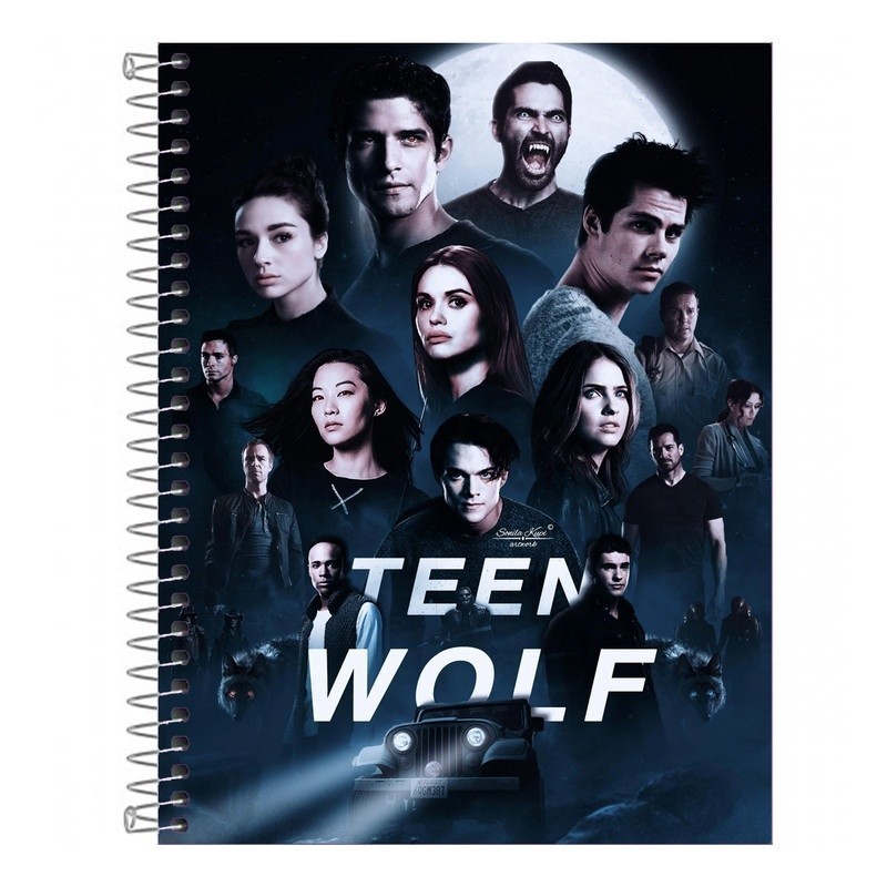 Caderno Universitário Escolar Teen Wolf 1 Matéria 80 Folhas