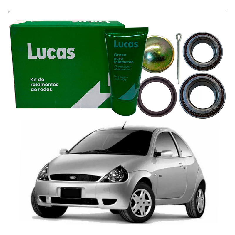 Kit Rolamento Roda Traseira Ford Ka 1.0 1.6 2000 A 2007