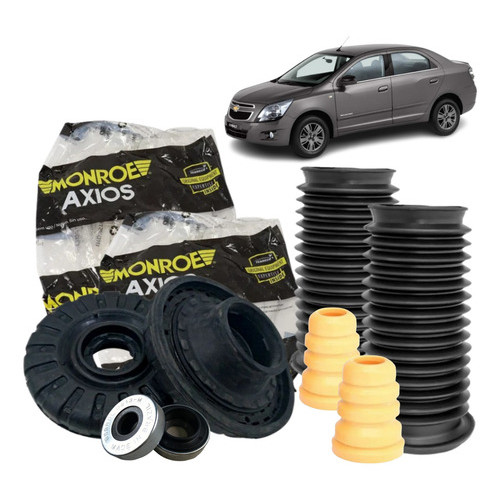 2 Kit Coxim Batente Axio Do Amortecedor Dianteiro Onix Cobalt Prisma 2013 Em Diante