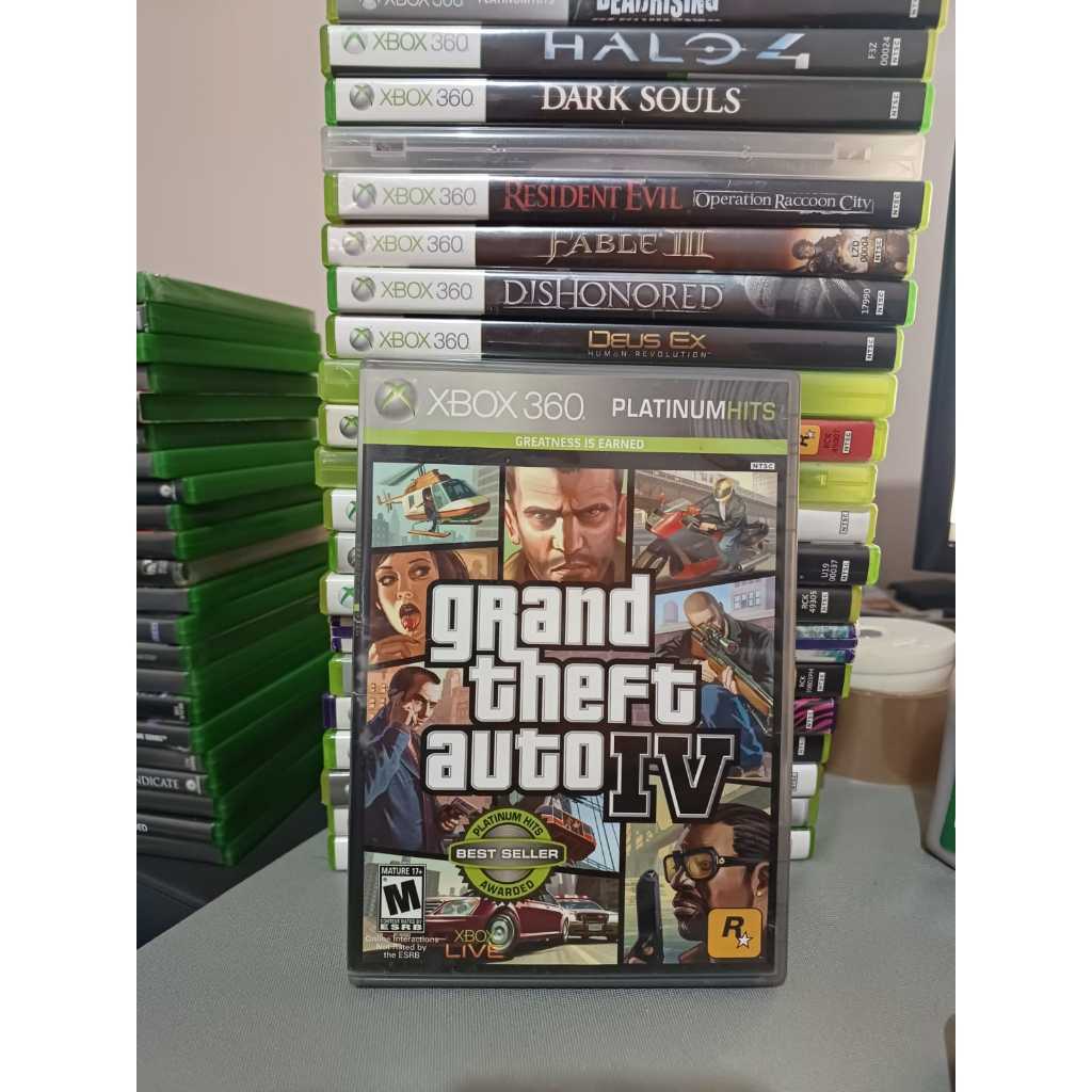 GTA 4 IV Grand Theft Auto Original Xbox 360 Usado Mídia Física Jogo Original