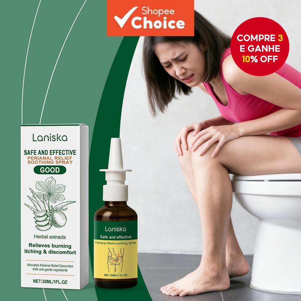 30ml Spray de Cuidado Perianal com Pantenol & Aloe, Alivia o Desconforto da Hemorroida, Rápida Absorção & Não em Oferta na Shopee