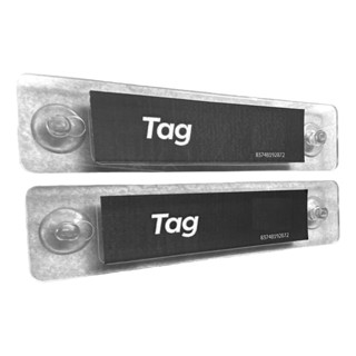 Tag Veicular - Placa Suporte Em Acrílico - (kit 2 Unidades)  Transparente em Oferta na Shopee