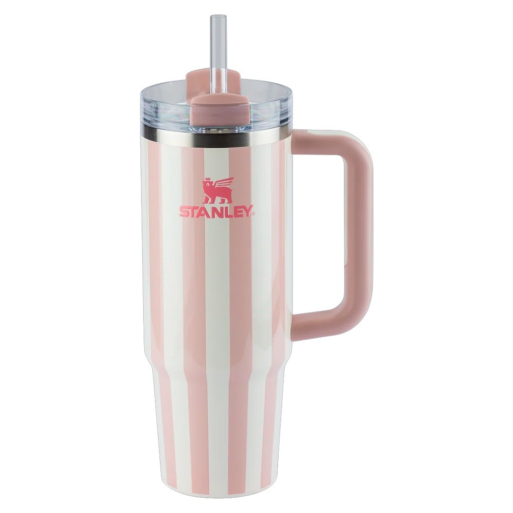 Copo Com Canudo Quencher 887ml Peach Caba - Stanley em Oferta na Shopee