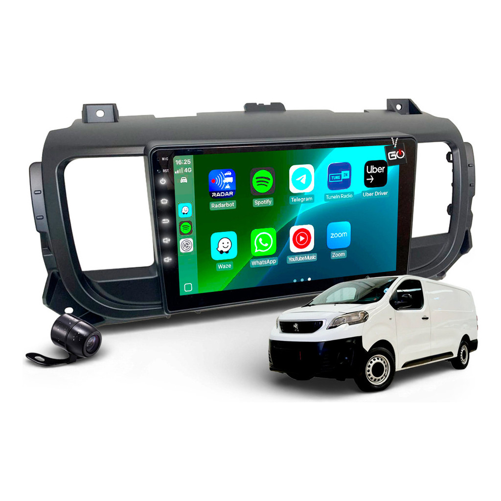 Kit Multimídia Mp10 Carplay Waze Expert 2019-2024 Bluetooth