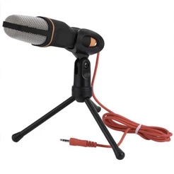 Microfone Condensador Estéreo De Mesa Sf-666-q-888 + Tripé
