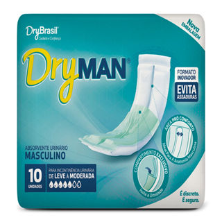 Absorvente Masculino Dry Man 10 Unidades em Oferta na Shopee