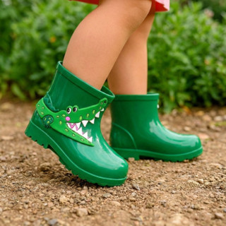 Bota Galocha Infantil Menino Jacaré DIvertido Bota de Chuva Antiderrapante em Oferta na Shopee