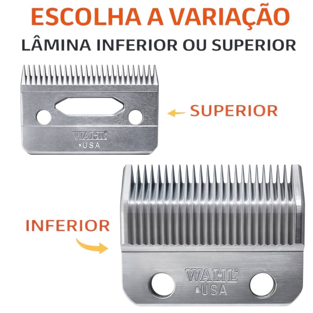 Lâmina Wahl Original Inferior OU Superior Magic Clipper Super Taper Icon (Leia a Descrição)