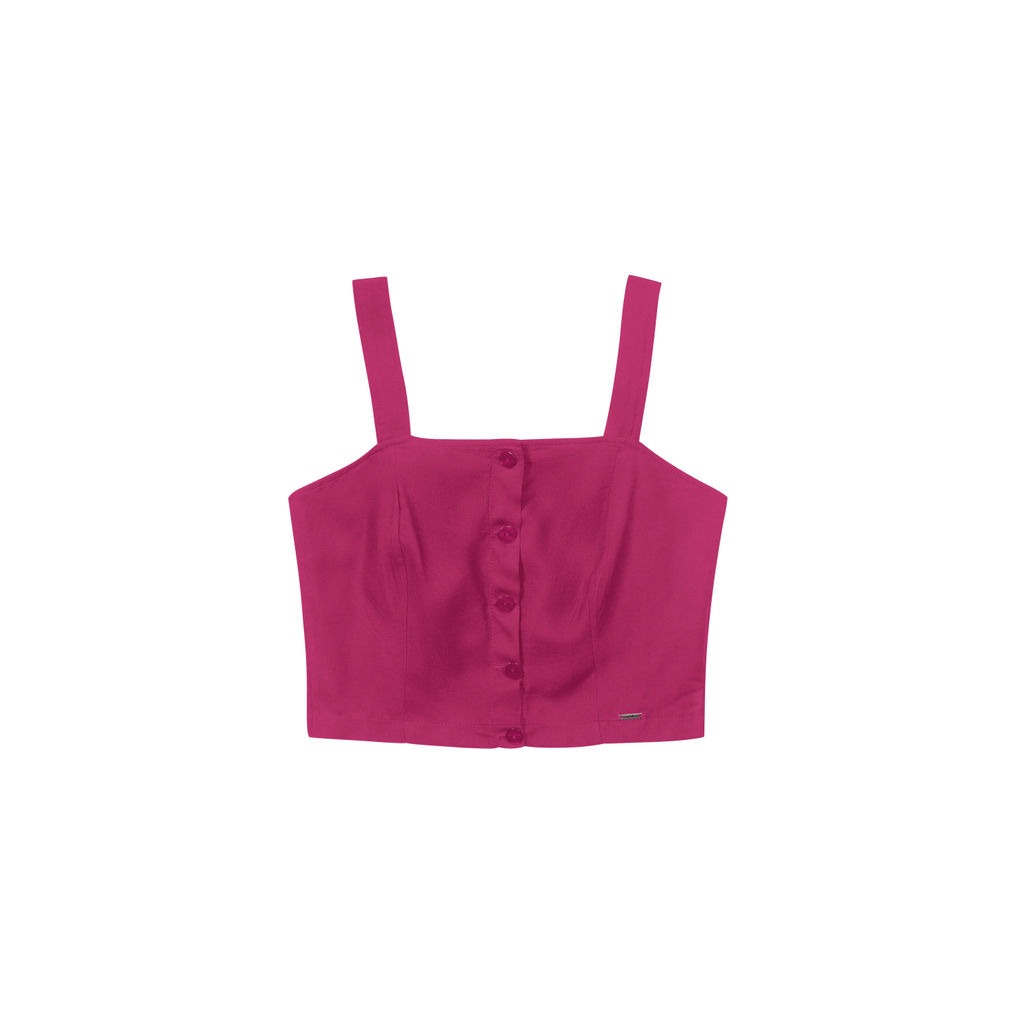 Regata Feminina Cropped Marialícia Rosa