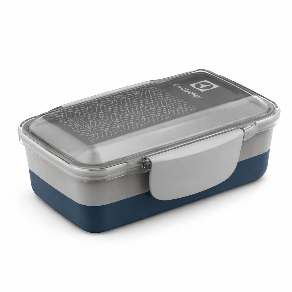 Marmita Lunch Box Fitness Electrolux Azul Abre Fácil Com Divisória Refeição Trabalho Escola